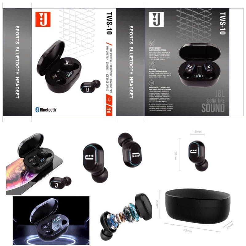 Headset BLUETOOTH J TWS-10 Handsfree BLUETOOTH J TWS10 Earphone BLUETOOTH J TWS-10