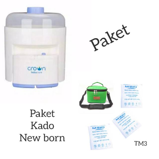Crown Sterilizer Bottle 6  BOTTLE 6 STERIL BOTOL SUSU CR 088 / PAKETAN KADO NEWBORN