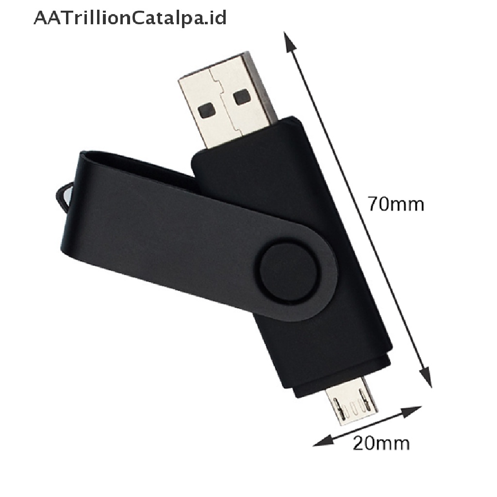 Aatrillioncatalpa Flashdisk OTG USB 2.0 Kapasitas 8GB Untuk Android / PC