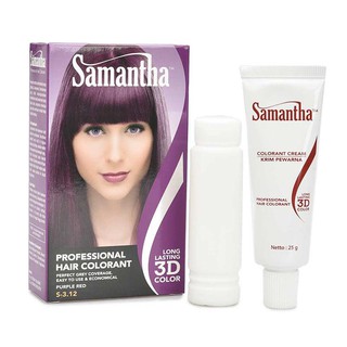  PEWARNA  RAMBUT  HAIR COLORING SAMANTHA 25 GR Shopee Indonesia