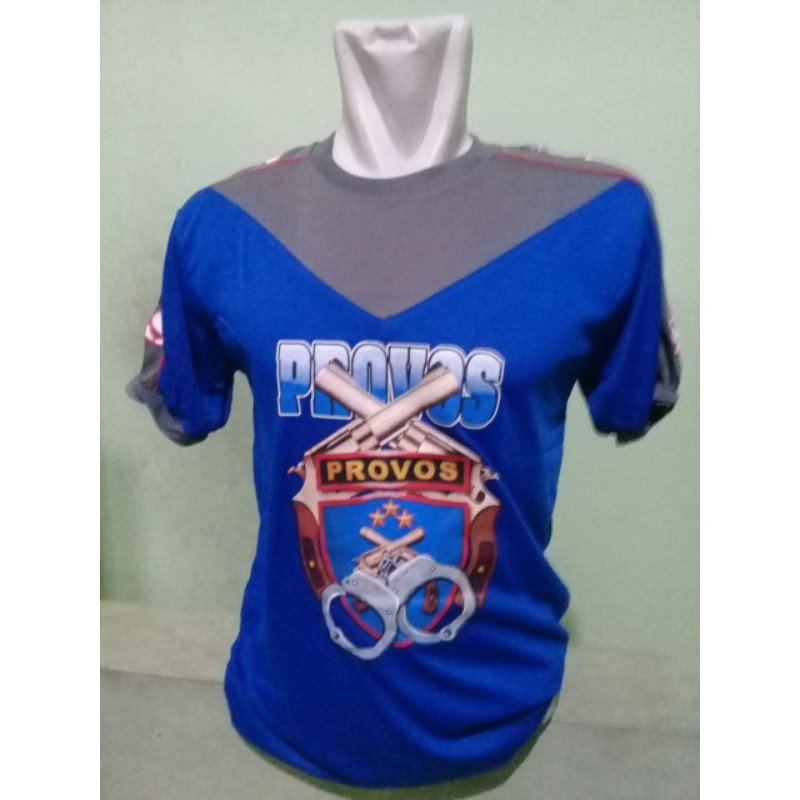 Kaos Kombinasi Provost biru lengan pendek|Kaos dalaman Provost lengan pendek | Kaos provost biru