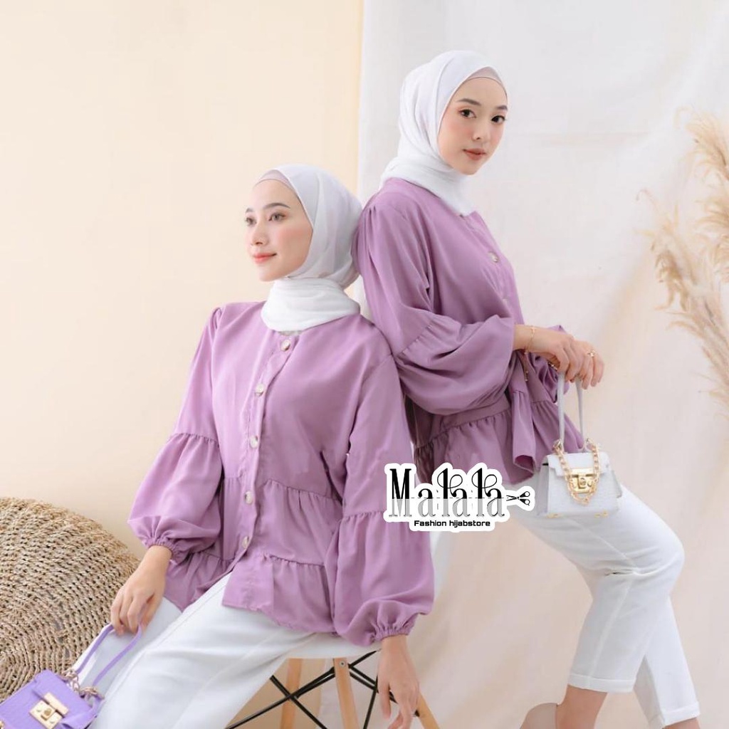 BLOUSE ATASAN WANITA WOLFIS PREMIUM FASHION PAKAIAN WANITA MURAH BY MALALASTORE