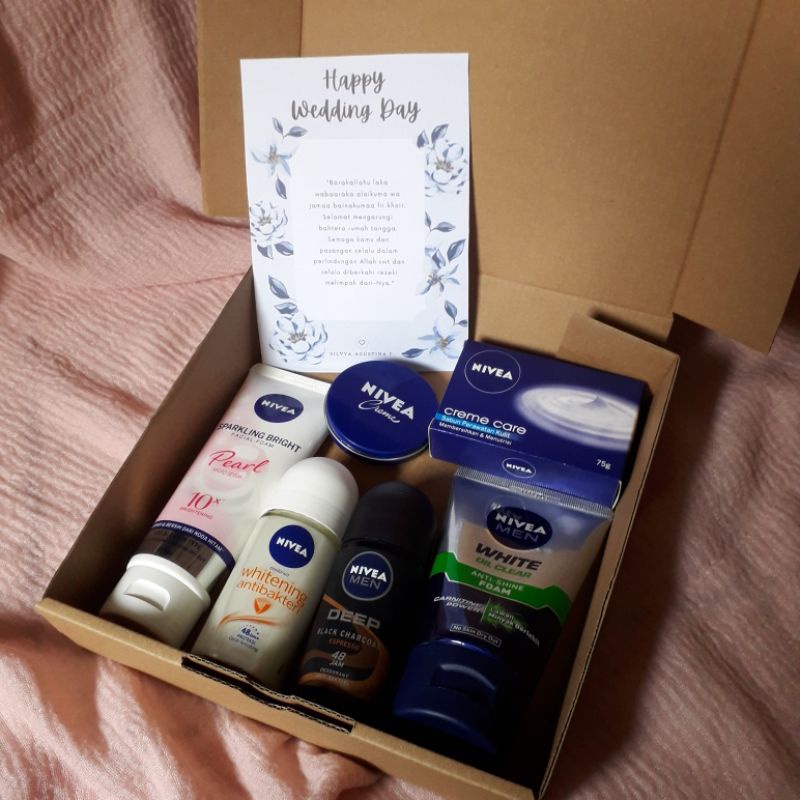 HADIAH PERNIKAHAN NIVEA KADO WEDDING KADO PASANGAN PAKET NIVEA MURAH ANNIVERSARRY WEDDING