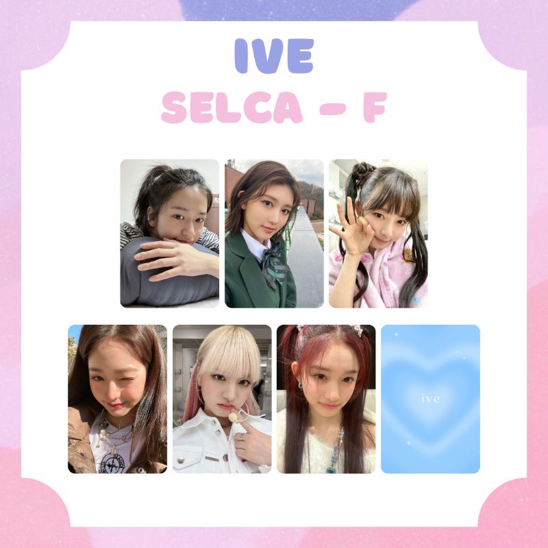 [IVE] PHOTOCARD SELCA IVE YUJIN GAEUL REI WONYOUNG LIZ LEESEO ‼️ BACA DESKRIPSI ‼️