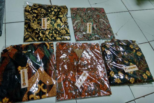 Batik Modern Original Kemeja Batik Pria Motif Bakung Lengan Pendek Batik Pria Batik Couple Risna 678
