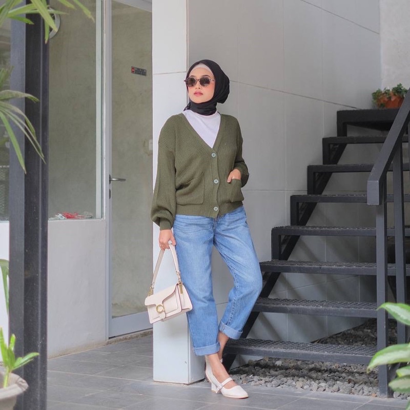 Pavlina Knit Cardigan / Cardigan Outer Rajut Wanita