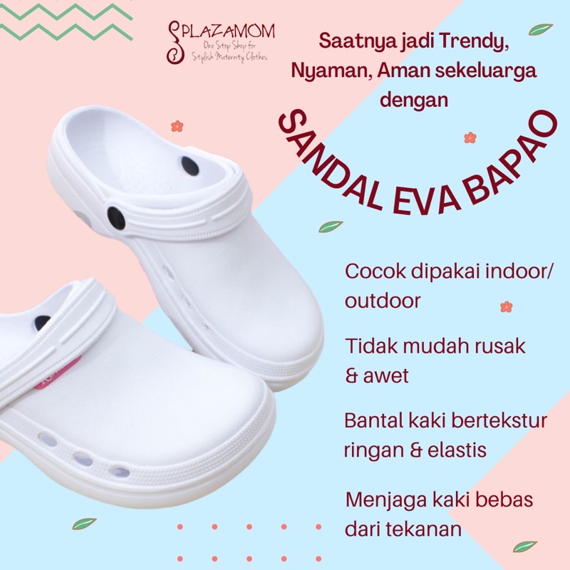 sandal EVA karet WANITA DEWASA bakpao bapao imut baim kodok kembaran couple slop selop sendal slippers ringan nyaman anti slip awet kualitas premium untuk outdoor indoor