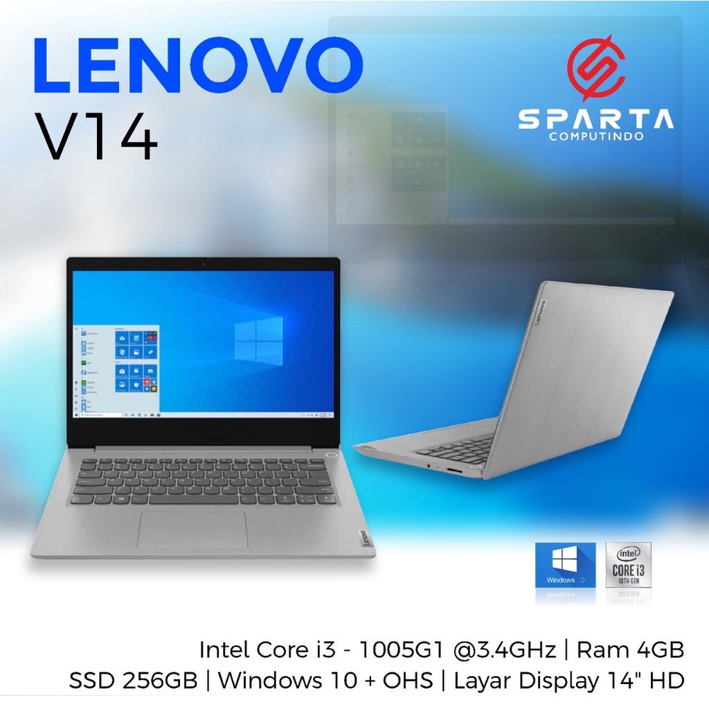 Laptop Lenovo V14 Intel Core I3 1005G1 New Garansi Resmi