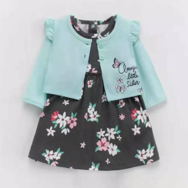 dress dengan cardigan