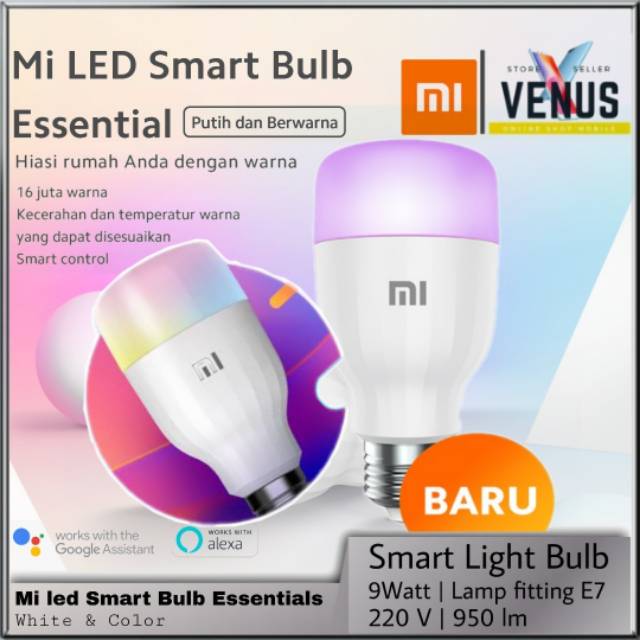 Mi Smart LED Bulb Essential Bohlam Lampu Smart White &amp; Color