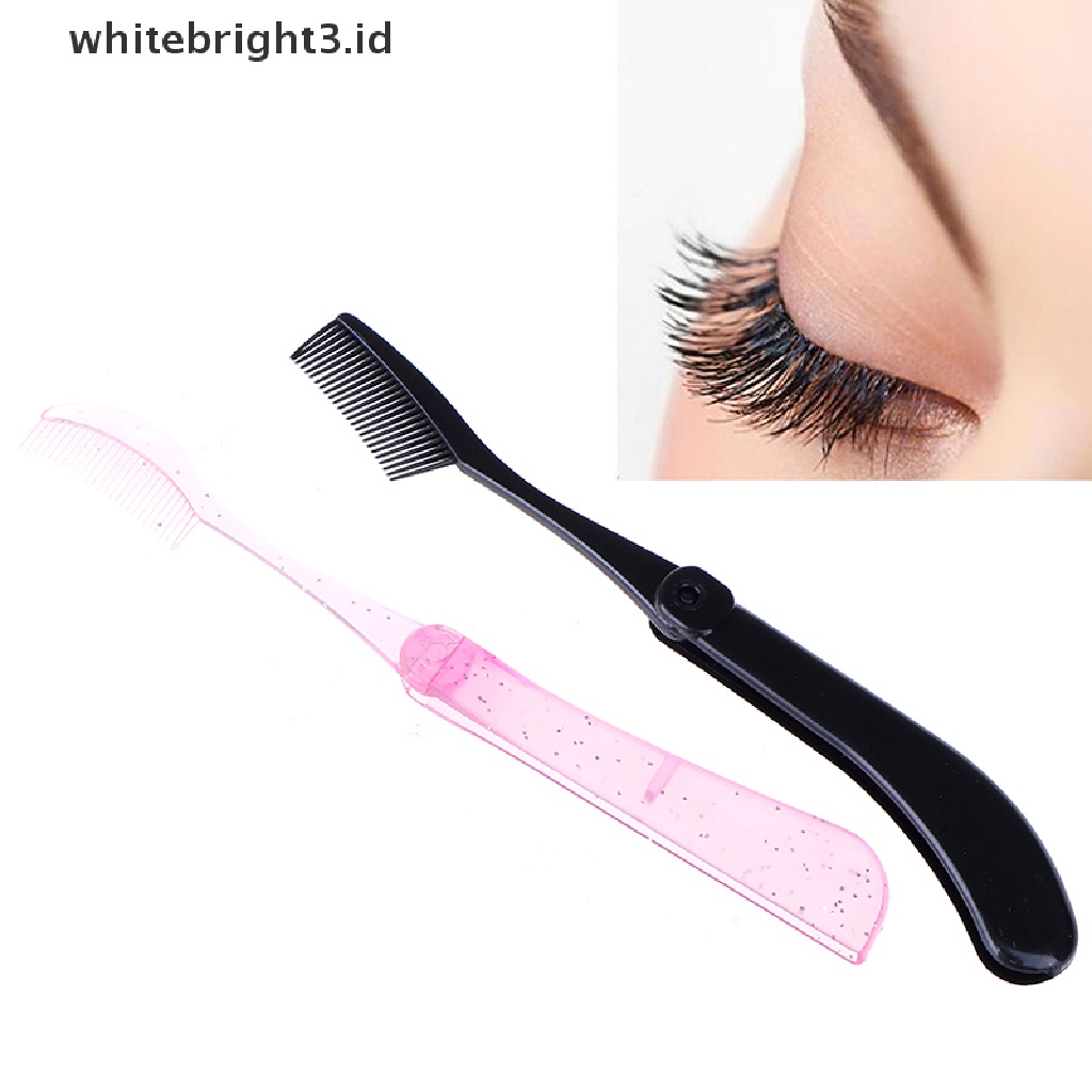 (whitebright3.id) Sisir Lipat Pemisah Bulu Mata / Alis Extension