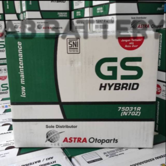 Aki Mobil GS Hybrid Astra N70Z  (75D31R)