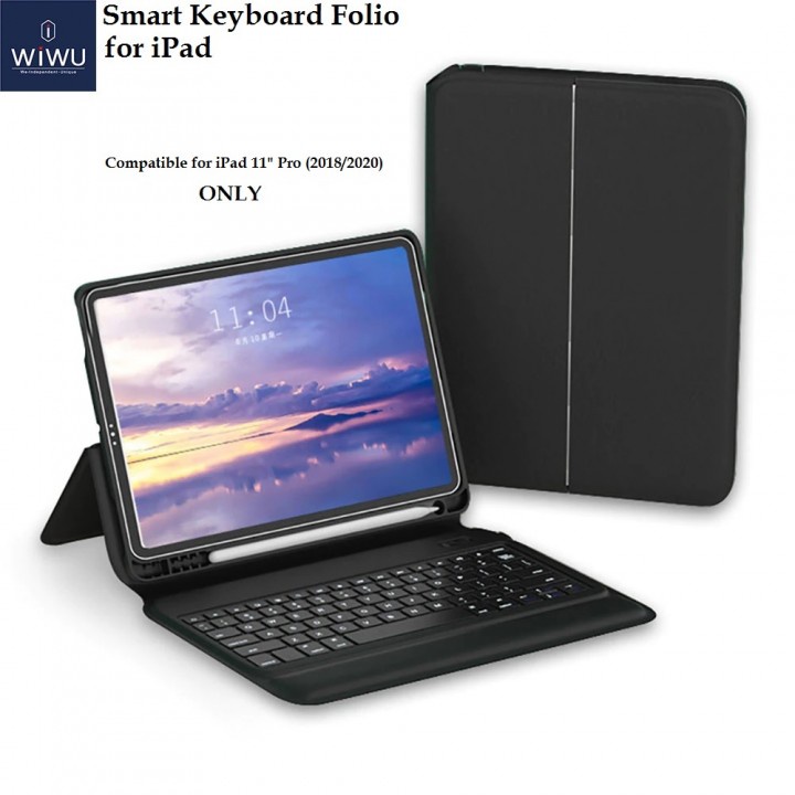 WIWU Smart Keyboard Folio Case with Keyboard - iPad 11 Pro (2018-20)