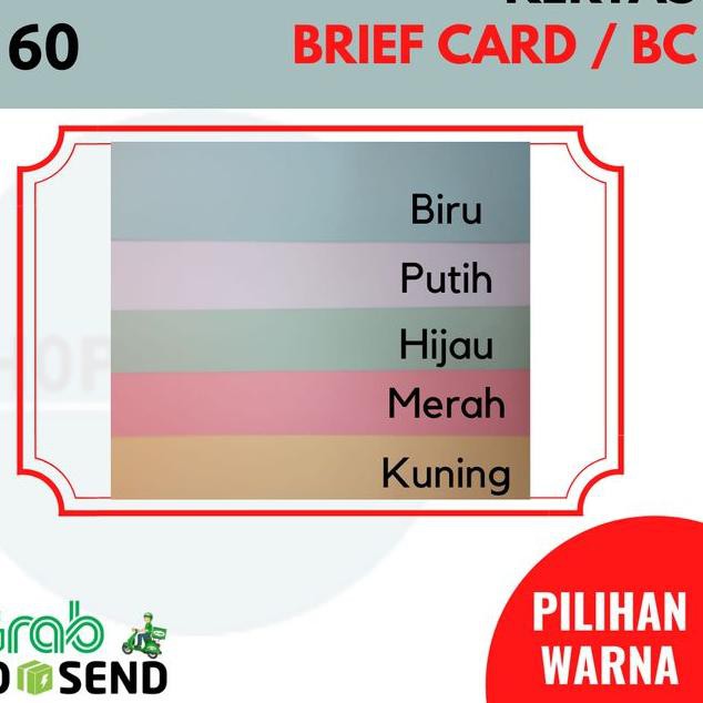 

Super Seller-575 Kertas Brief Card A4 160 gsm - 100 lembar / Kertas BC / Kertas Gambar - Putih