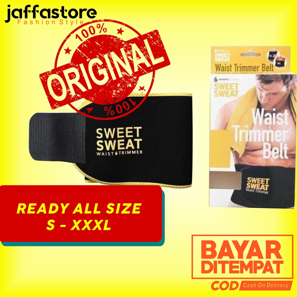 Korset Pelangsing Pengecil Pembakar Lemak Perut Pria Wanita Original Sweet Sweat Waist Trimmer