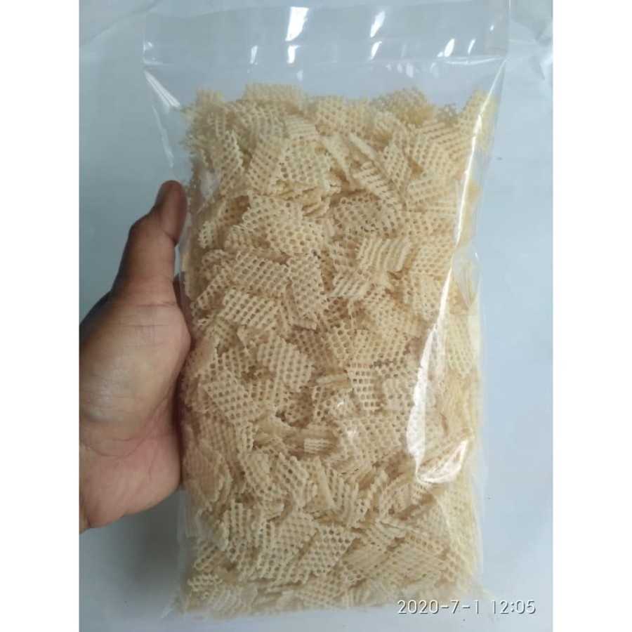 

Kerupuk Taro Krupuk Bawang Warna putih Mentah Gurih Enak 250gr