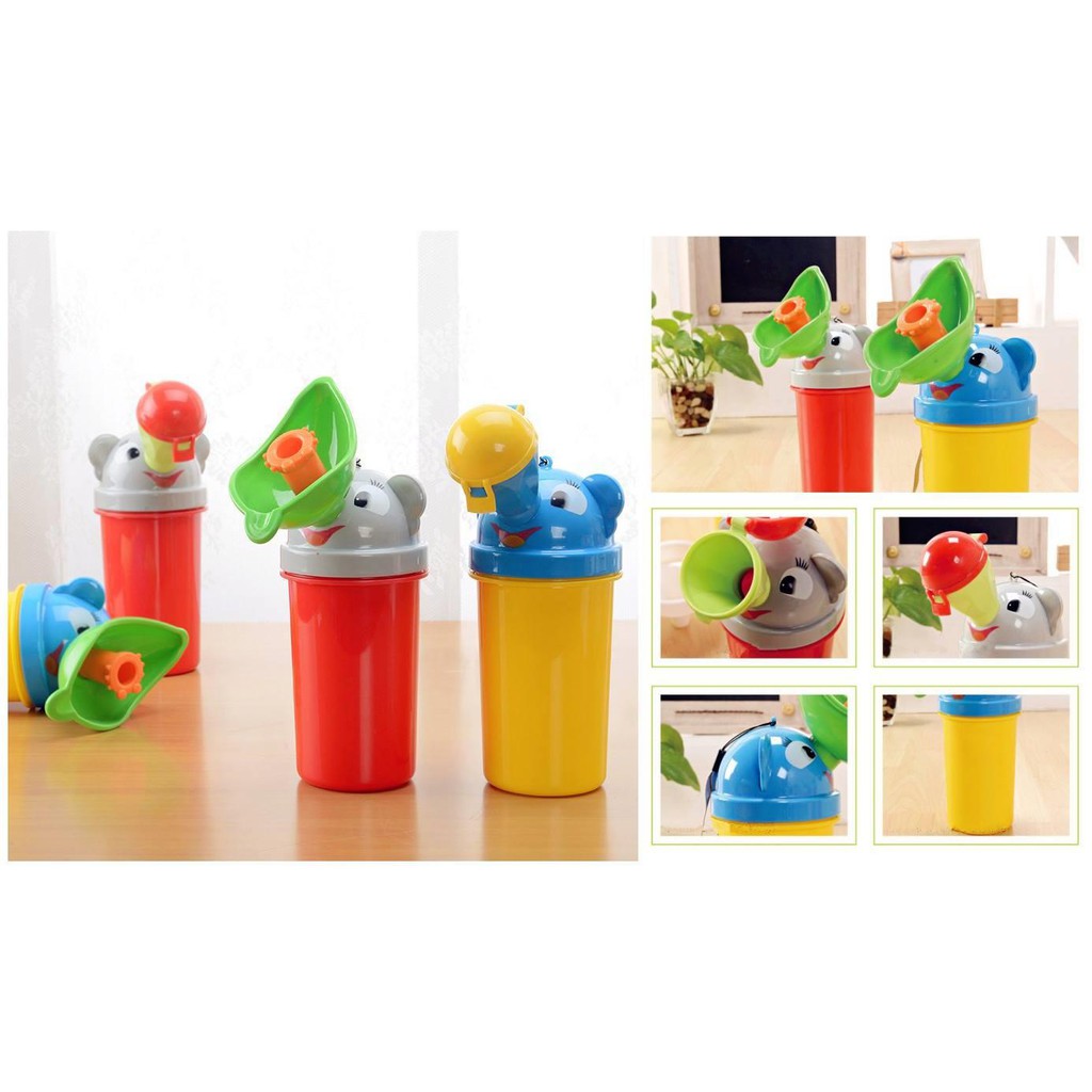 BabiesFirst Portable Kids Urinal Color (Blue-Yellow dan Red-Green)