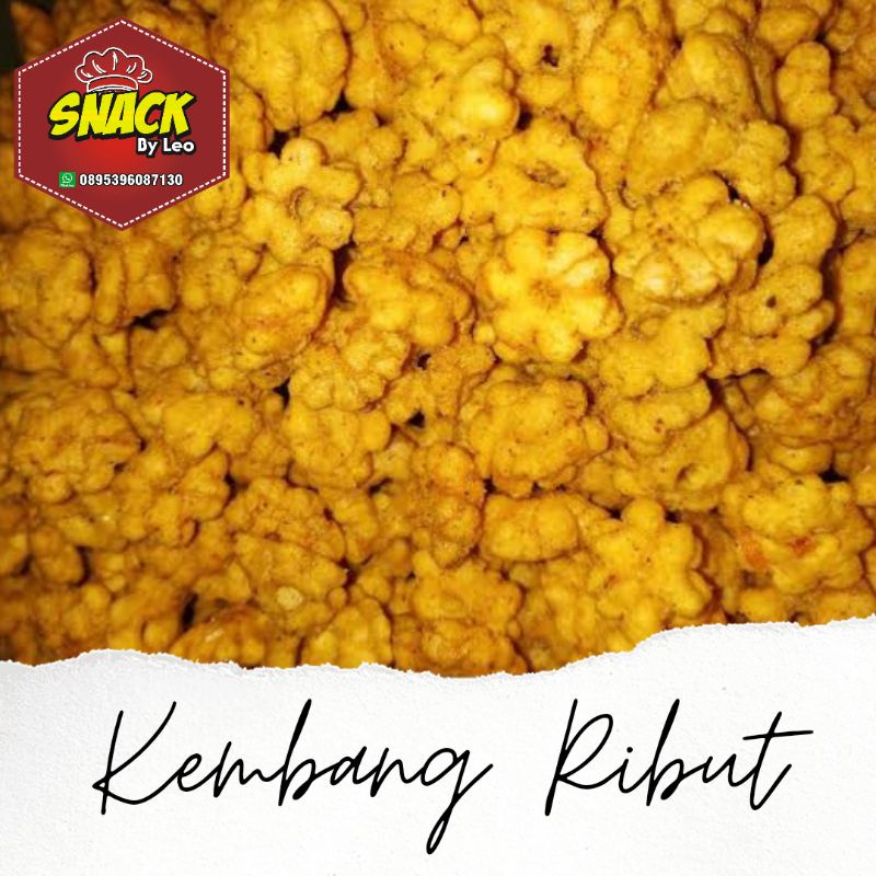 Jual Ribut 250gr Kembang Ribut Gurih Pedas Manis Snack Jadul Kiloan