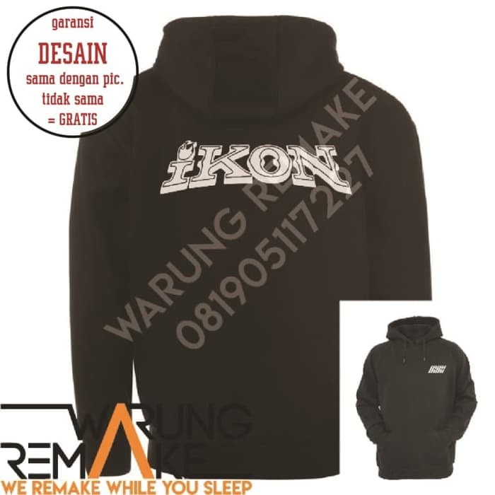 Jaket Hoodie Sweater Jumper Ikon Kpop Korea Pop Jersey Futsal Grade