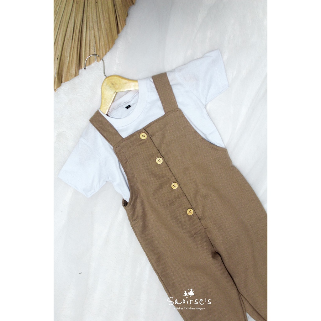 Saoirse's Kai Overall Set - Setelan kaos dan jumpsuit anak unisex perempuan laki-laki balita