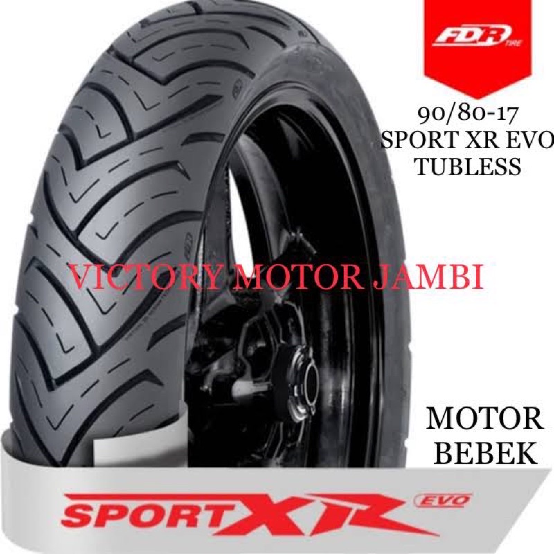 BAN LUAR DEPAN VIXION NEW 90/80-17 SPORT XR EVO TUBLESS FDR