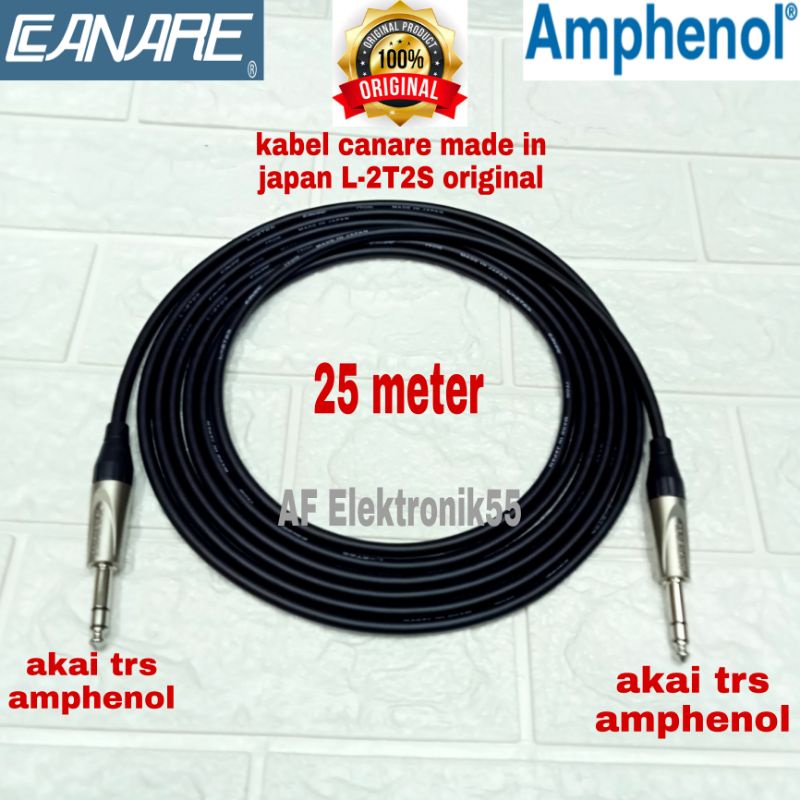 Kabel Canare Jack Akai Stereo To Akai Stereo Amphenol 25 Meter Original