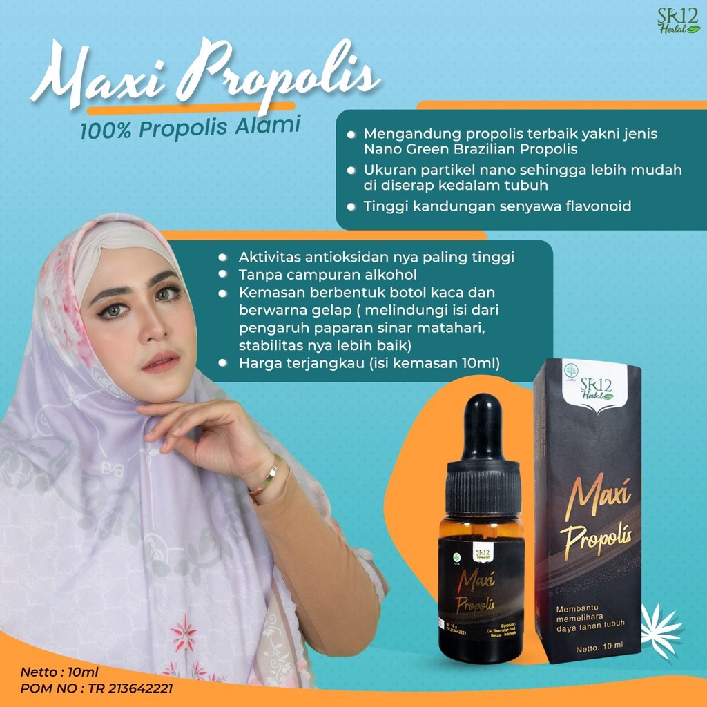 Maxi Propolis SR12 Menjaga Daya Tahan Tubuh Antiokisidan Aman Bumil dan Anak-anak