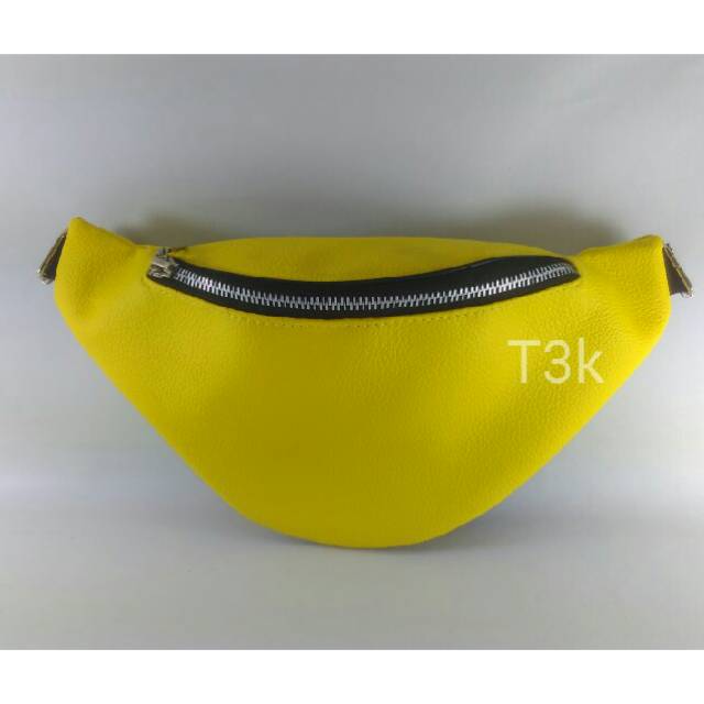 Waist bag fannypack kuning lemon