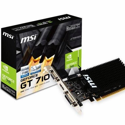 VGA MSI Geforce GT 710 GT710 2GB DDR3 64BIT Low Profile Resmi