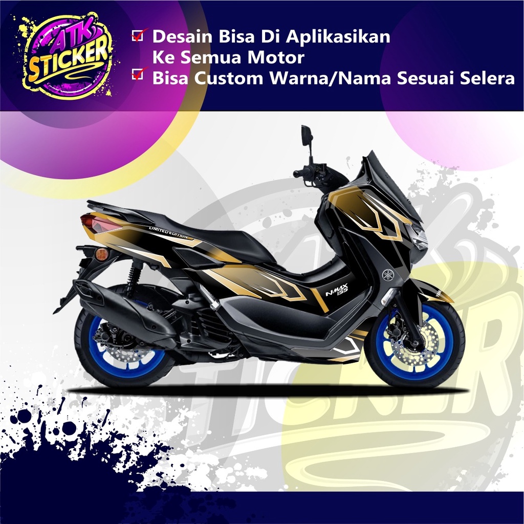 Jual Decal Nmax FullBody "goldLTD" (bisa custom warna sesuai keinginan