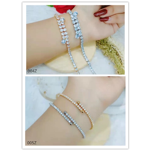 Gelang Xuping Mata Full Perhiasan Lapis Emas 004Z/005Z