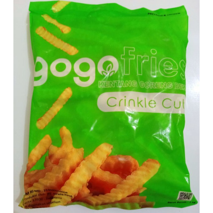 

Kentang beku gogo crincle cut.