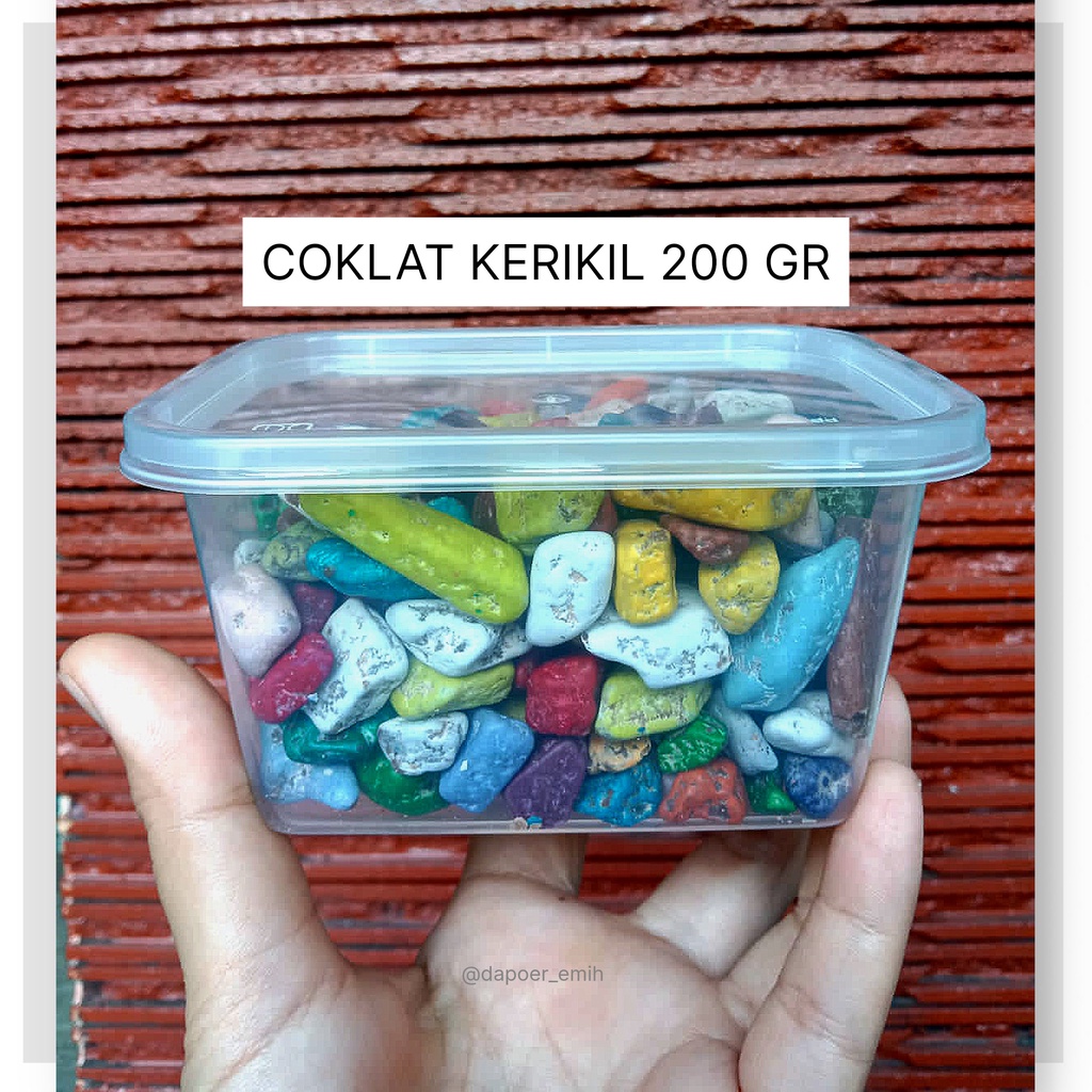 

coklat batu kerikil 200gr+toples / choco stone arab turki