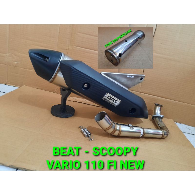 Knalpot DBS original BEAT SCOOPY knalpot standar racing full stainless