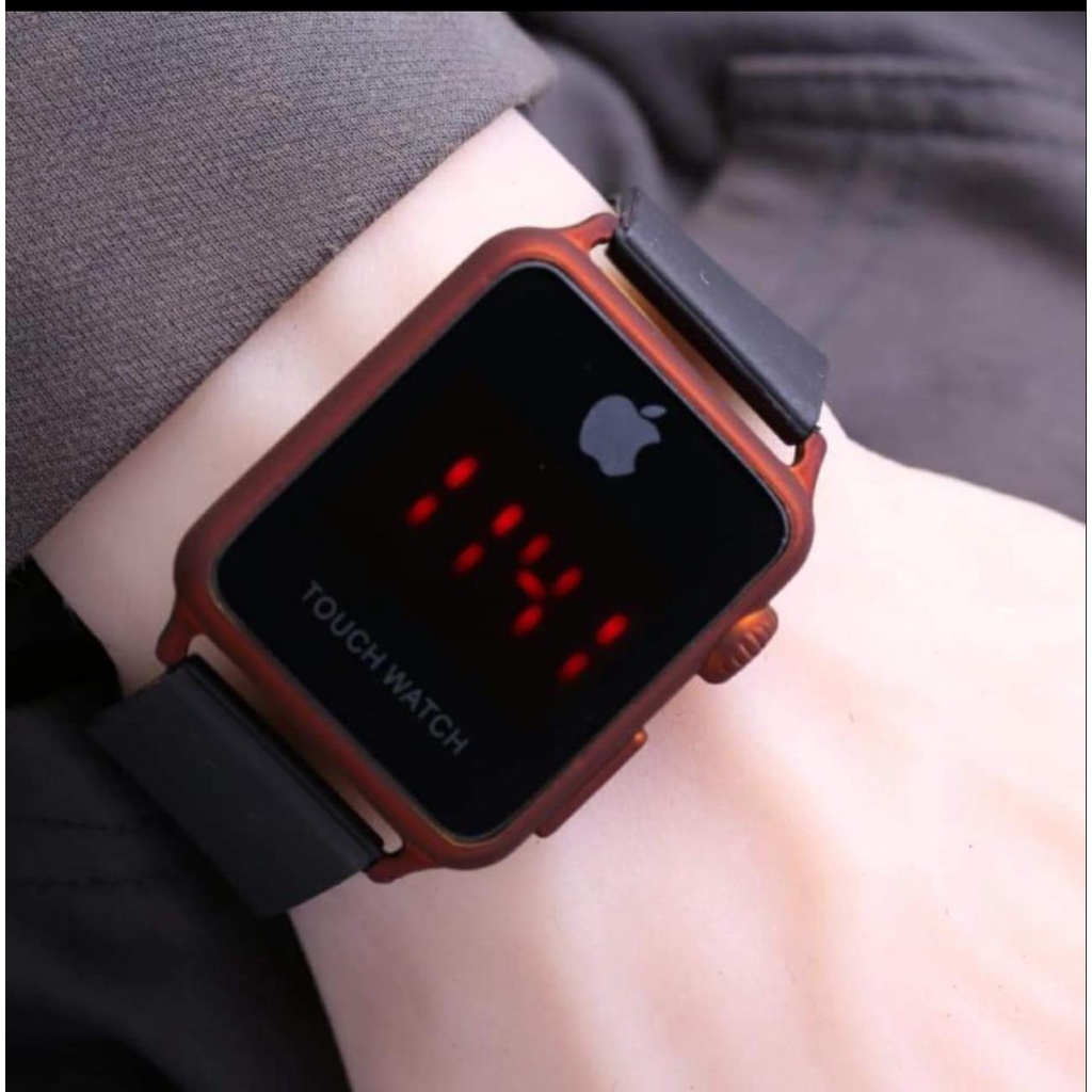 PA JAM TANGAN  WATCH  RUBBER IMPORT TOUCH SCREEN LED LCD CASE WARNA AP015