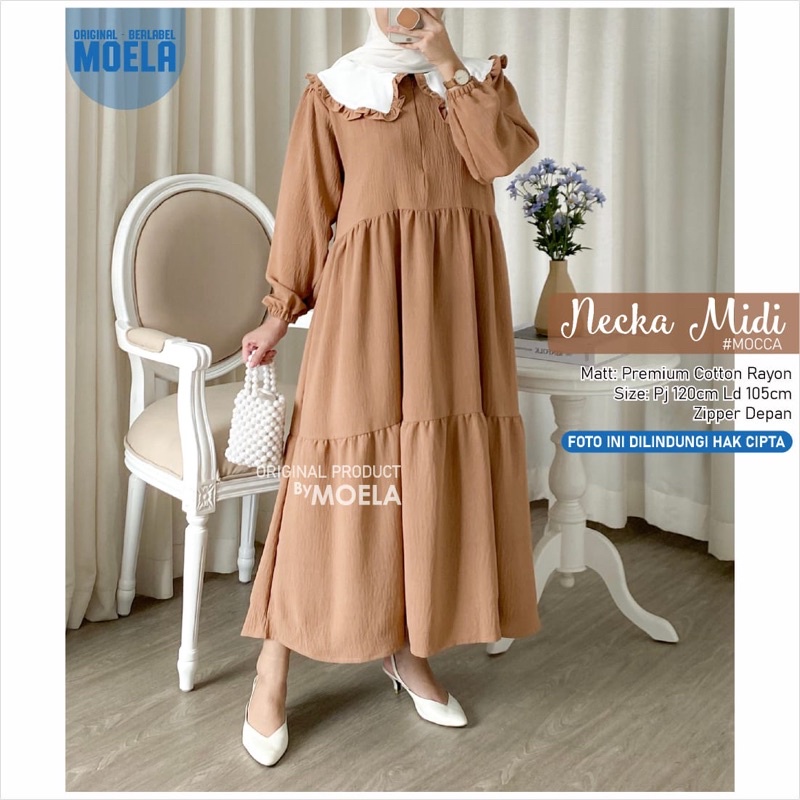 Necka Midi Dress - By Original Moela