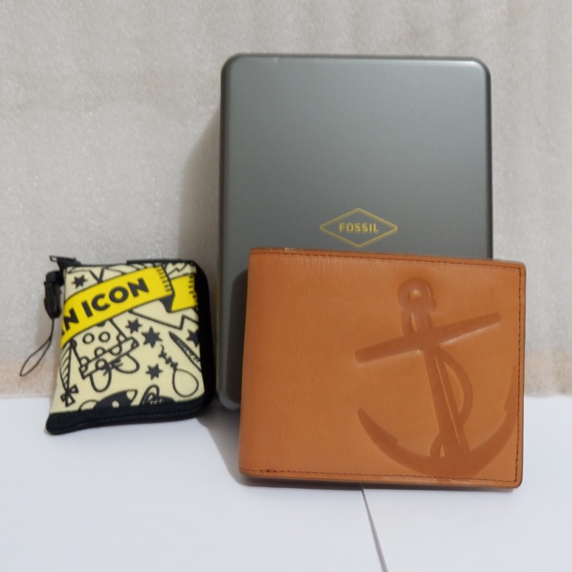 DOMPET FOSSIL PRIA ORIGINAL KULIT ASLI - TROY