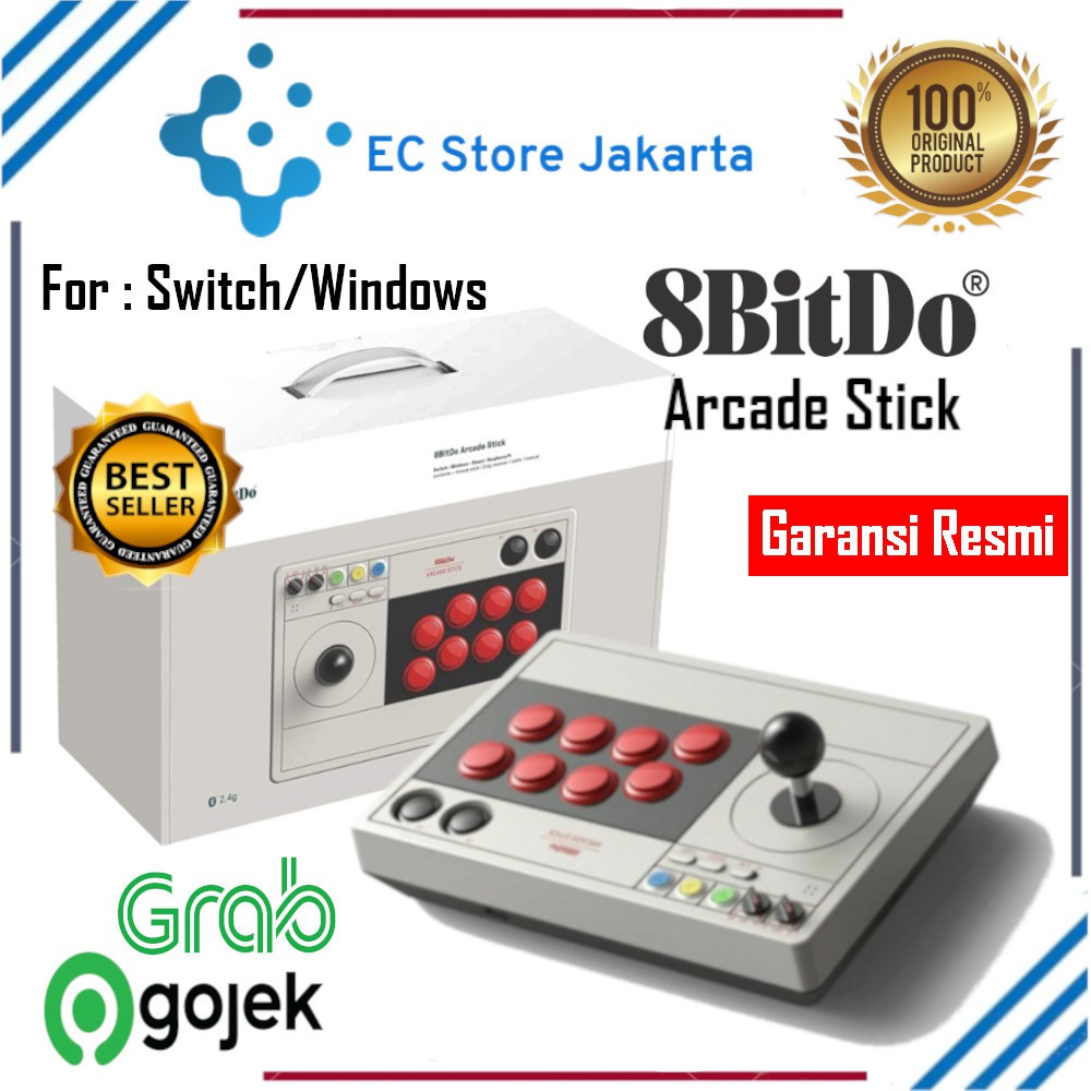 8BitDo Joystick Arcade Fighting Stick for Switch Window Steam Gamepad