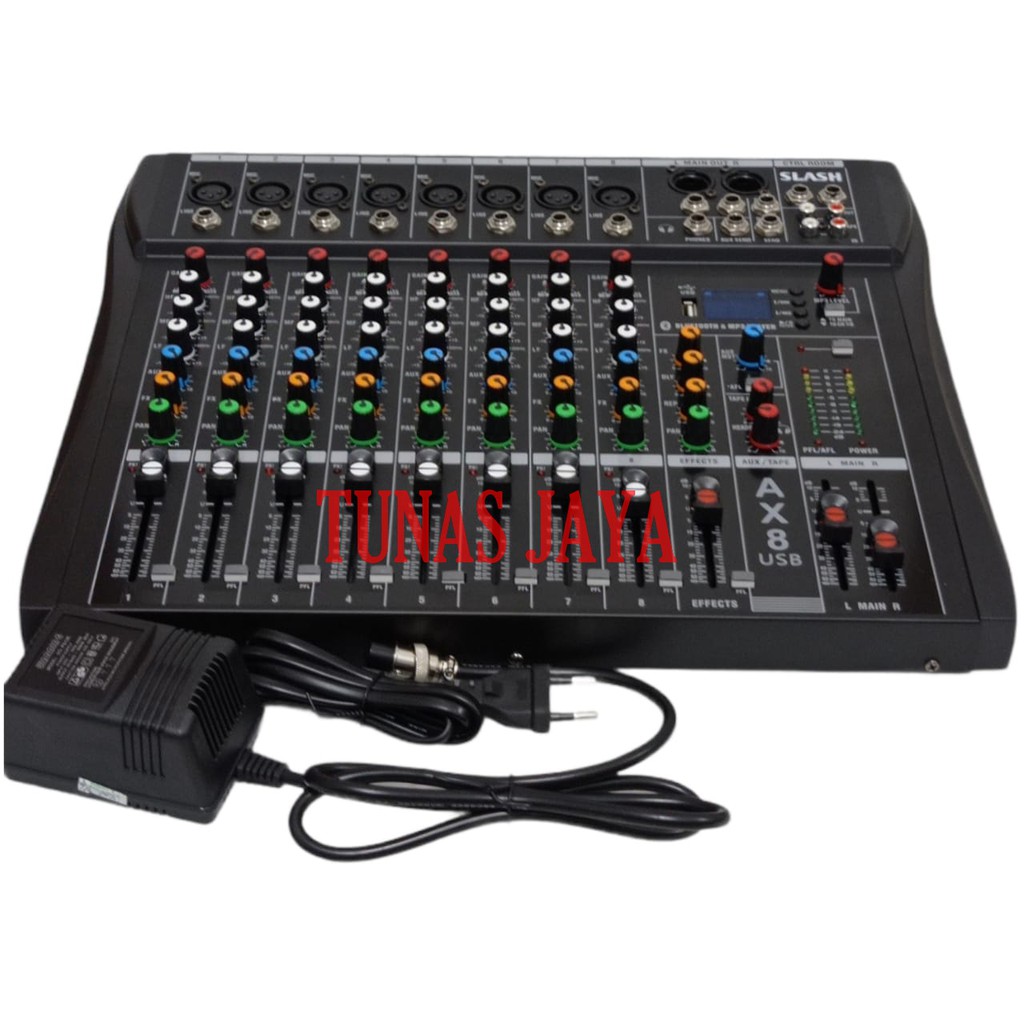 MIXER AUDIO 8 CHANNEL FULL SLASH AX8N MIXE SLASH AX8 N