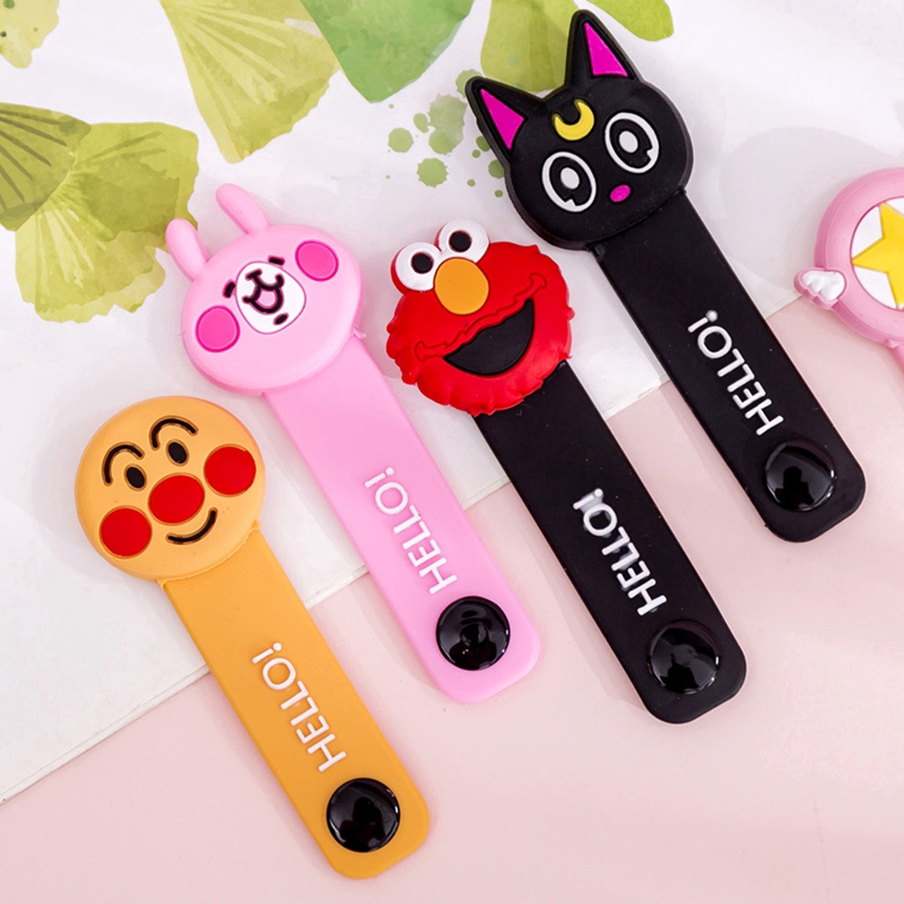 Kabel USB Jamnya Kartun Sesame Street Line Protector Earphone Kawat Organizer Penyimpanan Audio Mobile &amp; Gadget #261141322