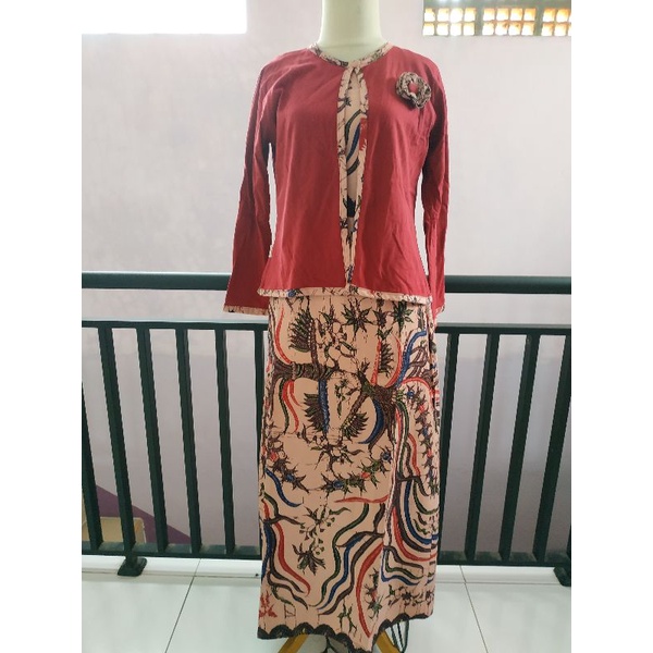 gamis batik + outer