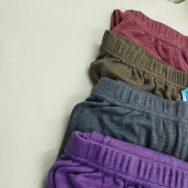 Legging Panjang 3L 4L 5L Bahan Spandex Rayon Warna Abu, Maroon,Navy,Mocca,