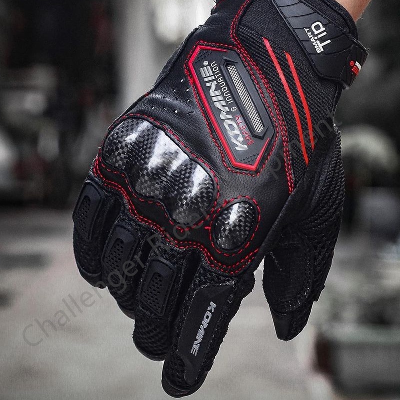 Komine GK167 Sarung Tangan Motor  Komine Gloves Full Finger Touch Screen Dukung COD