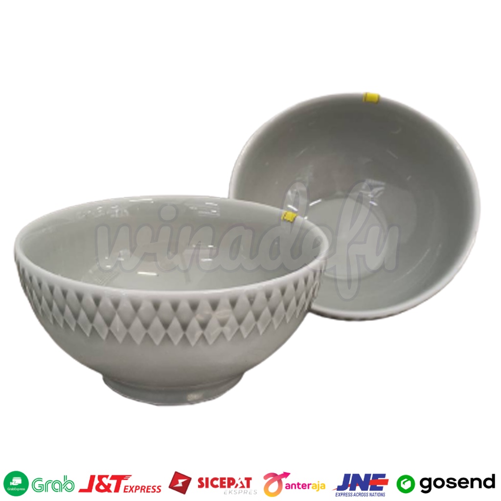 MANGKOK KERAMIK MOTIF PYRAMID KOPIN 6"