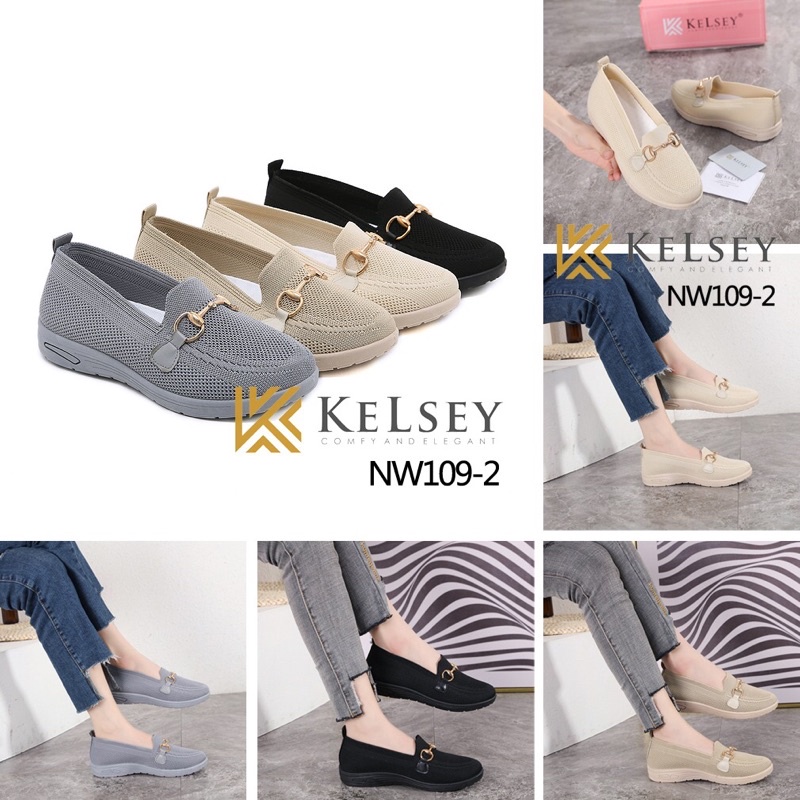 (GRATIS ALAS KAKI) Nicole Sepatu Slip On Wanita Kelsey NW109-2 / Sepatu Wanita