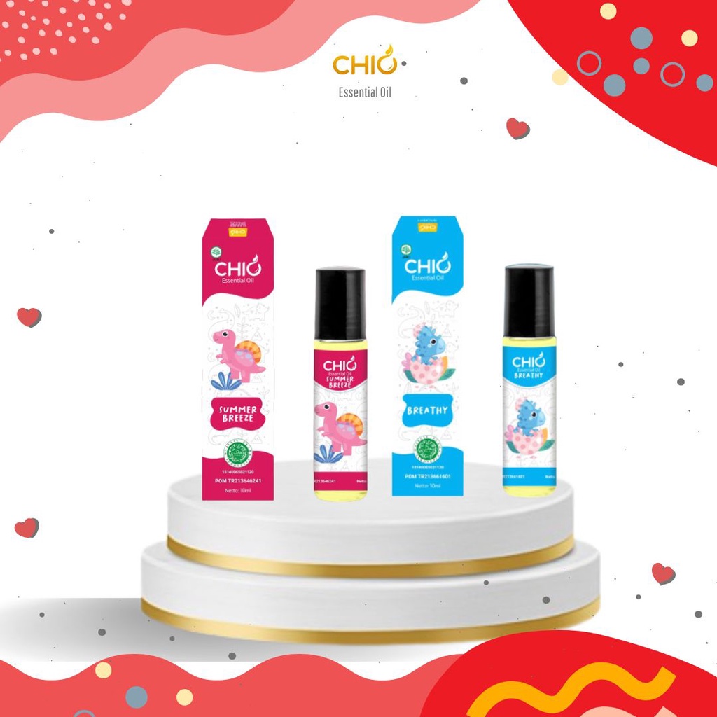 Paket Hemat Flu &amp; Fever Chio Roll On kemasan baru 10ml