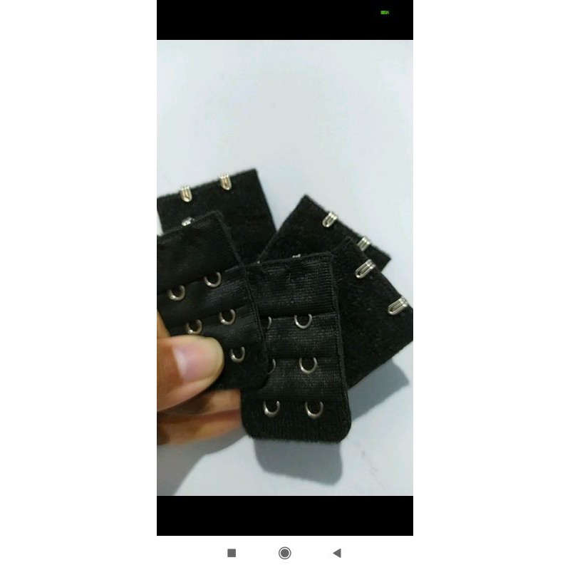 Penyambung Kait Bra 2 KAIT 3 KAIT Bra Extension Kait BH Tambahan Ibu Hamil Pengait BH-3