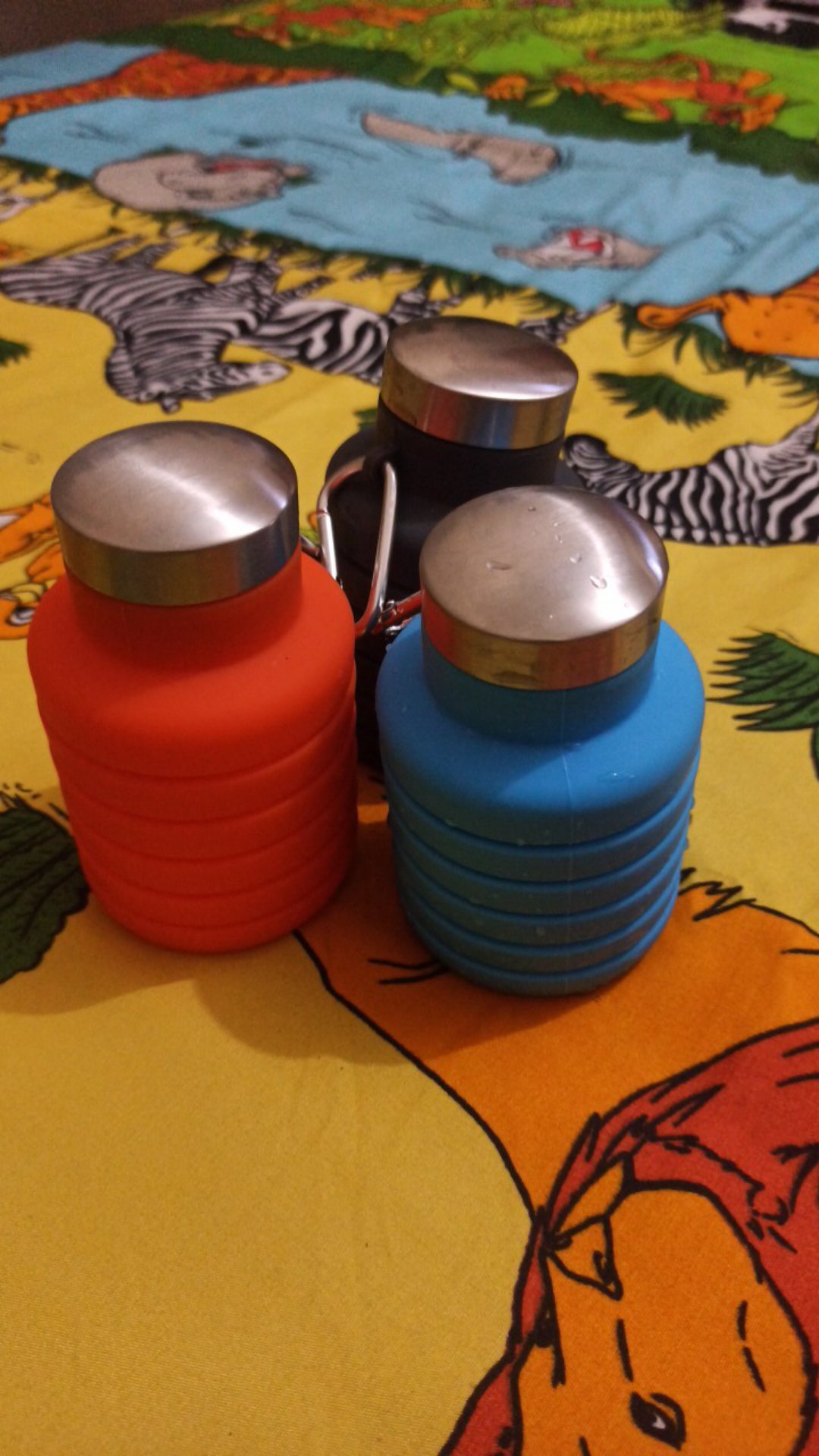 Botol Minum Lipat Spiral 550ml Silikon Tumbler Anak Olahraga Bpa Free Murah Food Grade Portable Gym