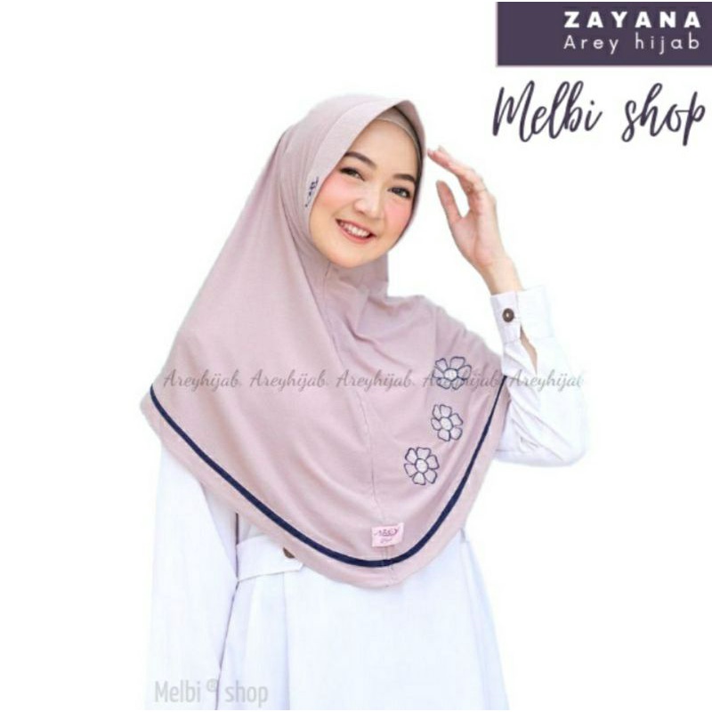 TERBARU HIJAB INSTAN ZAYYANA ORI BY AREY JILBAB INSTAN BORDIR KRUDUNG MURAH