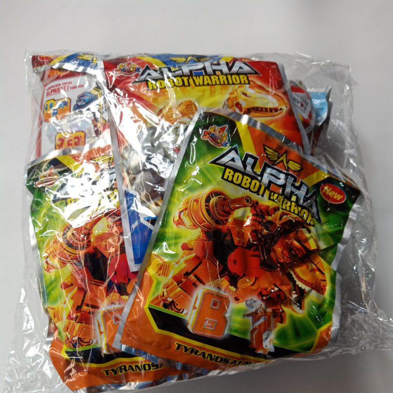 bongkar pasang robot alpha isi 20 pcs